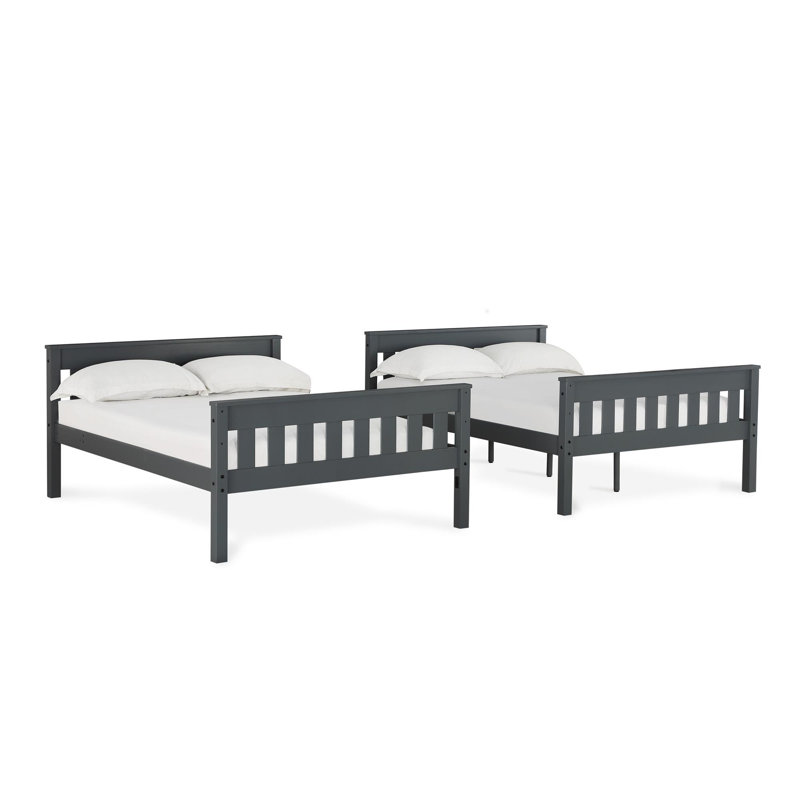 Harriet Bee Almedacheatham Full Over Full Solid Wood Standard Bunk Bed